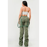 Ruched Utility Elegance Pants - Spicie's Boutique