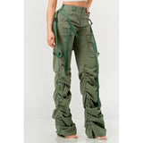 Ruched Utility Elegance Pants - Spicie's Boutique