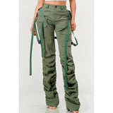 Ruched Utility Elegance Pants - Spicie's Boutique