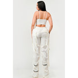 Ruched Utility Elegance Pants - Spicie's Boutique