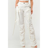 Ruched Utility Elegance Pants - Spicie's Boutique