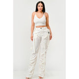 Ruched Utility Elegance Pants - Spicie's Boutique