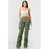 Ruched Utility Elegance Pants - Spicie's Boutique