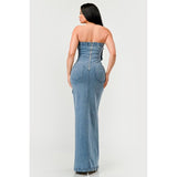 Urban Chic Denim Gown - Spicie's Boutique