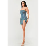 Denim Rush Hour Dress - Spicie's Boutique