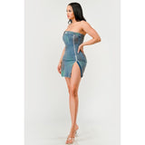 Denim Rush Hour Dress - Spicie's Boutique