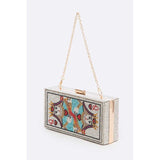QUEEN Poker Iconic Rhinestone Party Box Clutch - Spicie's Boutique