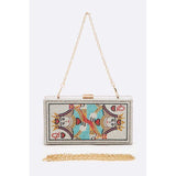 QUEEN Poker Iconic Rhinestone Party Box Clutch - Spicie's Boutique