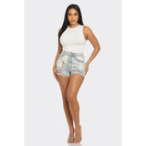 Rebel Spirit Distressed Denim Shorts - Spicie's Boutique