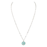 Initial E Turquoise Pendant Necklace - Spicie's Boutique