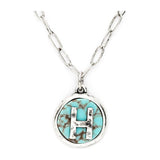 Initial H Turquoise Pendant Necklace - Spicie's Boutique