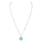 Initial I Turquoise Pendant Necklace - Spicie's Boutique