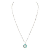 Initial R Turquoise Pendant Necklace - Spicie's Boutique