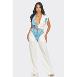 Denim Urban Chic Fusion Set - Spicie's Boutique