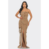 Vintage Washed Distressed Cargo Maxi Dress - Spicie's Boutique