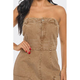 Vintage Washed Distressed Cargo Maxi Dress - Spicie's Boutique