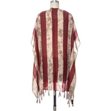 Vintage US Flag Shaped Shawl - Spicie's Boutique