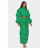 Green Puffy Set - Spicie's Boutique