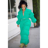 Green Puffy Set - Spicie's Boutique