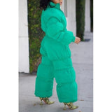 Green Puffy Set - Spicie's Boutique