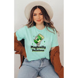 Magically Delicious Coffee Graphic Crew Neck Tee - Spicie's Boutique