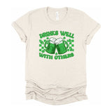 Drinks Well With Others Graphic Crew Neck Tee - Spicie's Boutique