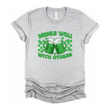 Drinks Well With Others Graphic Crew Neck Tee - Spicie's Boutique