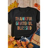 Letter Graphic Round Neck Short Sleeve T-Shirt - Spicie's Boutique