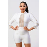 MORE THAN ENOUGH LACE BANDAGE ROMPER - Spicie's Boutique