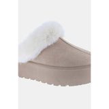 Weeboo Thick Bottom Fur Trim Snow Slippers - Spicie's Boutique