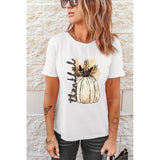 Graphic Round Neck Short Sleeve T-Shirt - Spicie's Boutique