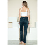 Judy Blue Button Fly Hem Destroy Straight Jeans - Spicie's Boutique