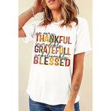 Letter Graphic Round Neck Short Sleeve T-Shirt - Spicie's Boutique