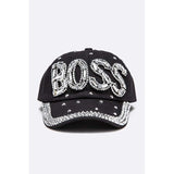 Boss Crystal Embellished Cotton Cap - Spicie's Boutique