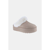 Weeboo Thick Bottom Fur Trim Snow Slippers - Spicie's Boutique