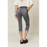 Judy Blue Full Size Button Fly High Waist Cuffed Capris - Spicie's Boutique