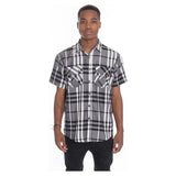 Men's Casual Short Sleeve Checker Shirts - Spicie's Boutique