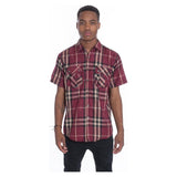 Men's Casual Short Sleeve Checker Shirts - Spicie's Boutique