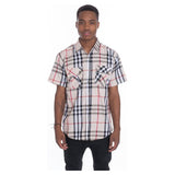 Men's Casual Short Sleeve Checker Shirts - Spicie's Boutique
