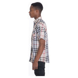 Men's Casual Short Sleeve Checker Shirts - Spicie's Boutique