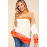 Haptics Color Block Long Sleeve Sweater - Spicie's Boutique
