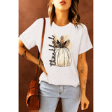 Graphic Round Neck Short Sleeve T-Shirt - Spicie's Boutique