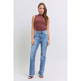Judy Blue Raw Hem High Rise Bootcut Jeans - Spicie's Boutique