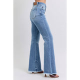 Judy Blue Raw Hem High Rise Bootcut Jeans - Spicie's Boutique