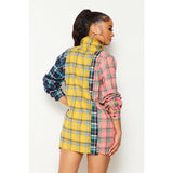 Plaid Multi Color Shacket/Top - Spicie's Boutique