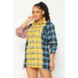 Plaid Multi Color Shacket/Top - Spicie's Boutique