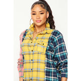 Plaid Multi Color Shacket/Top - Spicie's Boutique