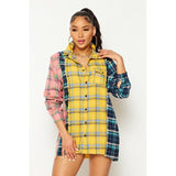 Plaid Multi Color Shacket/Top - Spicie's Boutique