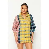 Plaid Multi Color Shacket/Top - Spicie's Boutique