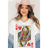 QUEEN OF HEARTS GRAPHIC TEE - Spicie's Boutique